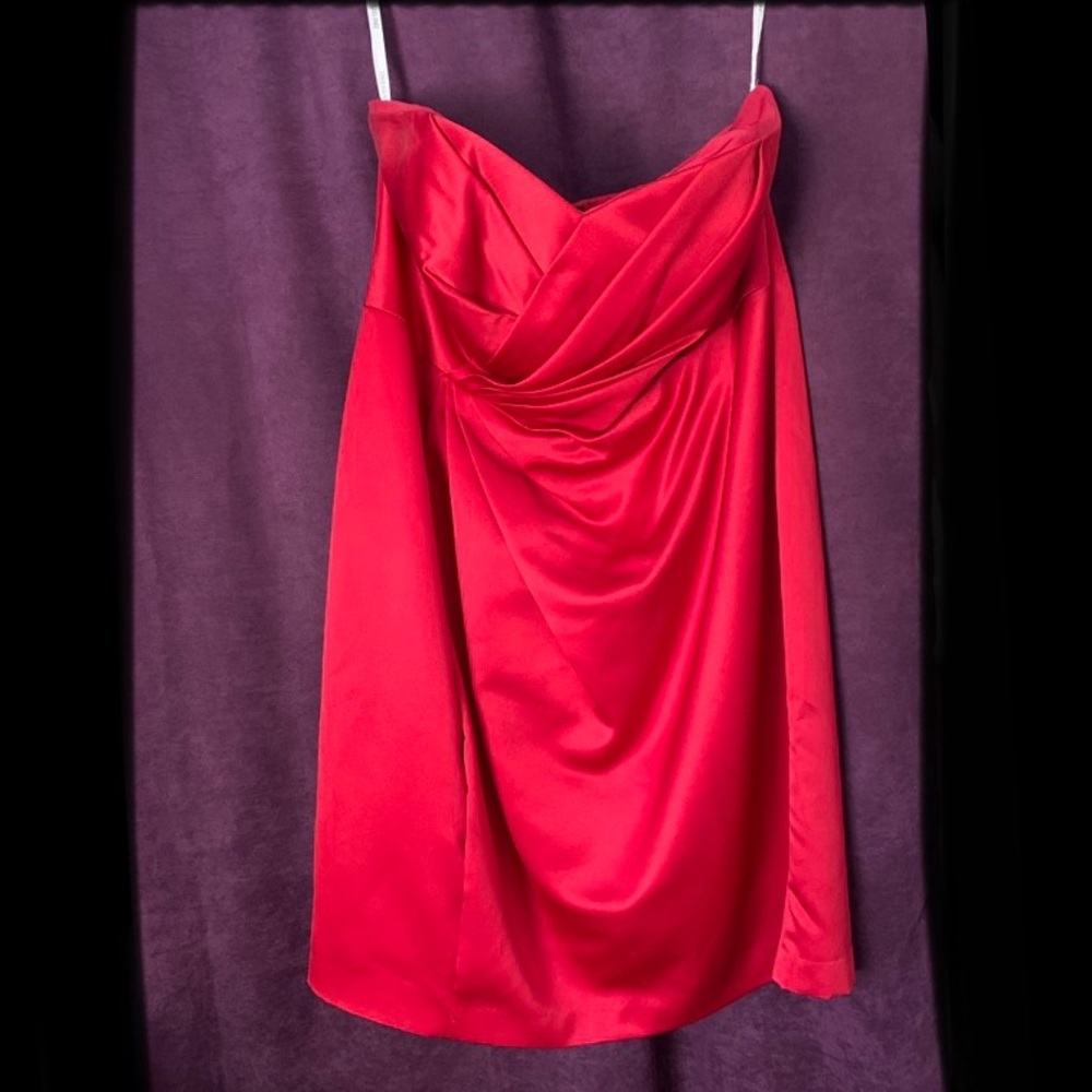 Red bridesmaid dress